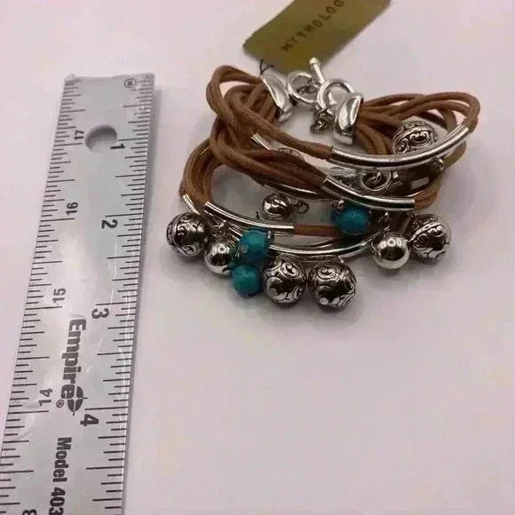 NWT Turquoise Bracelet Silver Blue - Picture 4 of 4